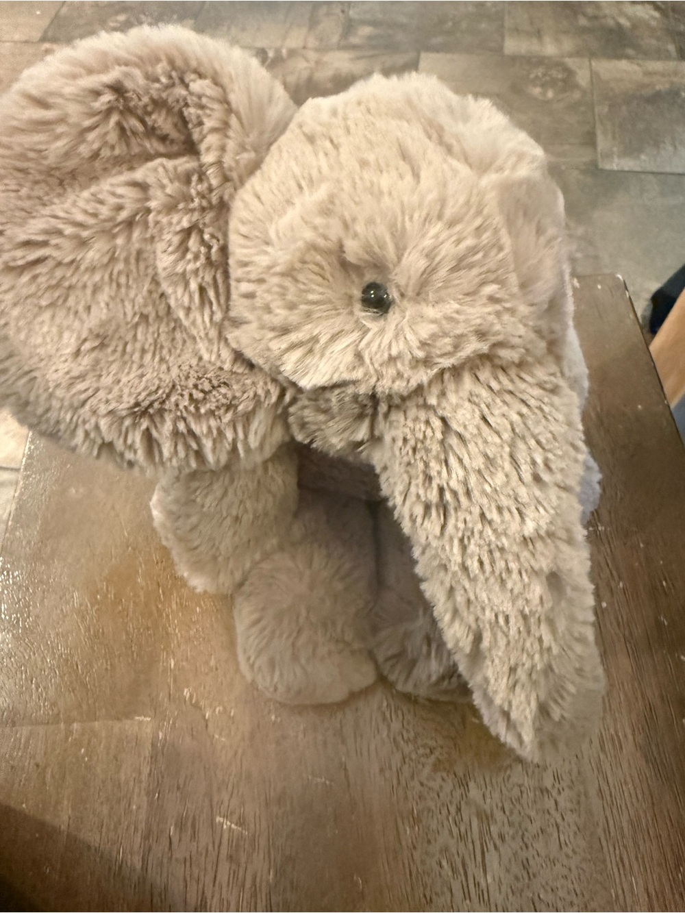 Retired Jellycat Taupe Smudge Elephant